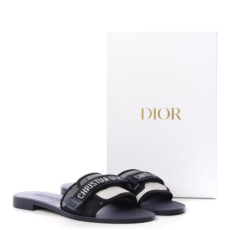 women christian dior slides|christian dior sandals with strap.